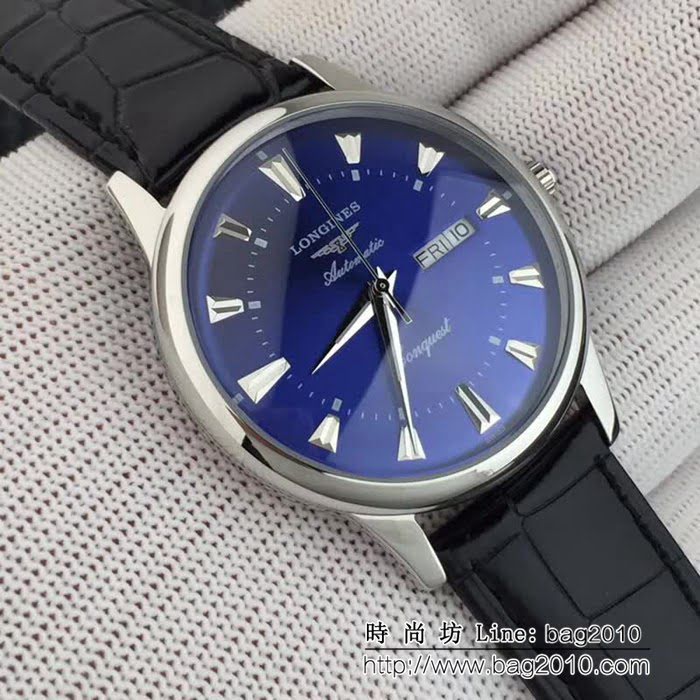 LONGINES浪琴 簡約時尚 西鐵城機芯 男士精品腕表 WSS0215